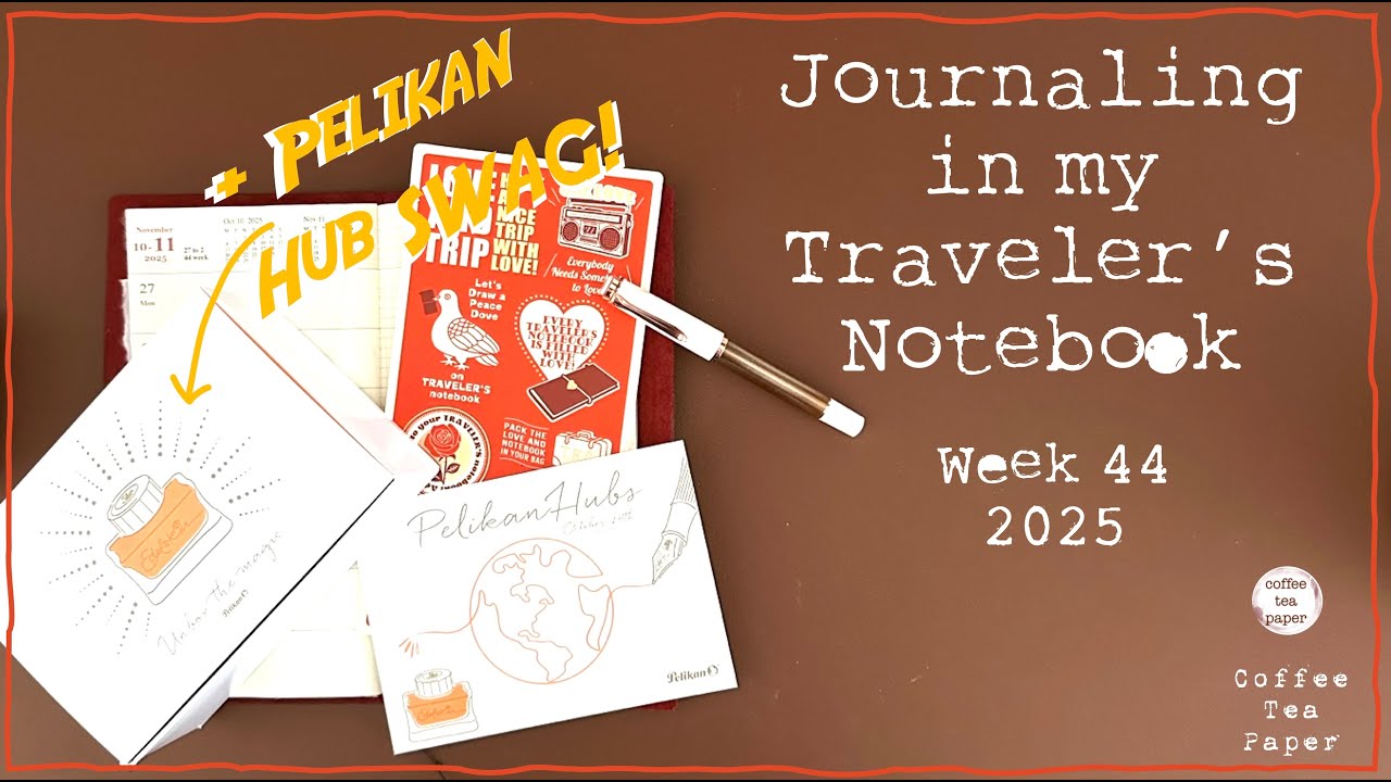 Записная книжка путешественника | Неделя 44 2025 г. | + SWAG от Pelikan Hub!