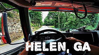 POV, mountain roads through Helen, GA. Insane curves.  Would you dare to go there?