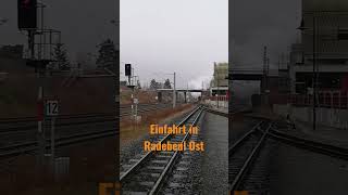 Einfahrt in Radebeul Ost