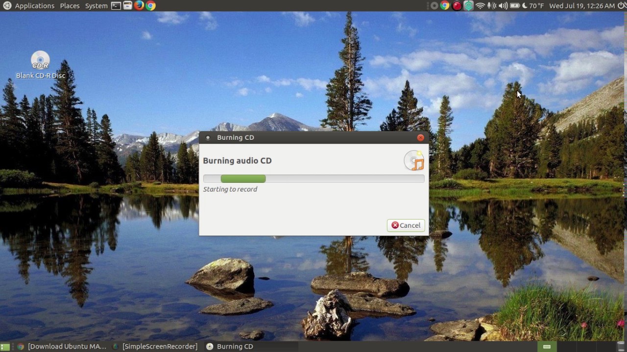 New Update Burn an Audio CD with Brasero