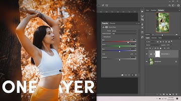 Photoshop Tutorial : Orange Color Tone in One Layer Within a Few Seconds