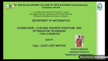 P.DEVIE ABIRAMI | ASSISTANT PROFESSOR | MATHEMATICS | LCM | SNS INSTITUTIONS