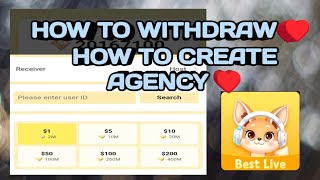 BESTLIVE HOW TO WITHDRAW ♥️ AND HOW TO APPLY AGENT ♥️ #EARNING #FREE screenshot 2