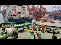 Ship departure from port | Life at sea | container ship |