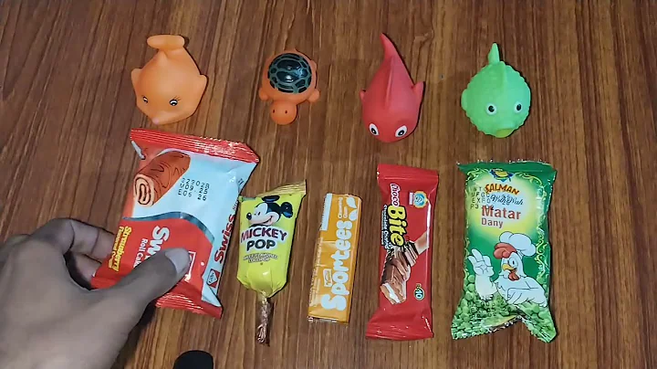 ASMR Most Popular Candys / some lots of colorful rainbow lollipop candy / unpacking chocolate eat 