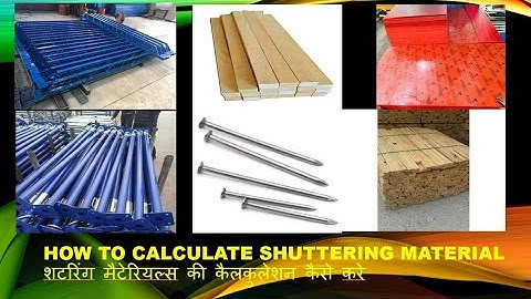 HOW TO CALCULATE SHUTTERING MATERIALS I Formwork Calculation for Quantity Surveyors