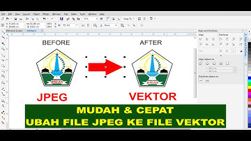 Cara mengubah file jpg png ke vector dengan coreldraw