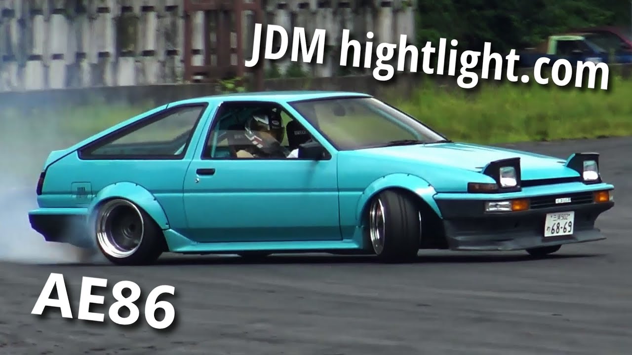 素晴らしいモデファイが施されたAE86のドリフト動画集（JDM hightlight）