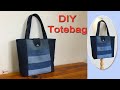 JEANS TOTE BAG TUTORIAL | DIY TOTE BAG | DIY BAG FROM OLD JEANS | RECYCLE JEANS INTO BAGS