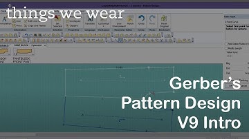 Gerber Accumark Pattern Design V9 Intro