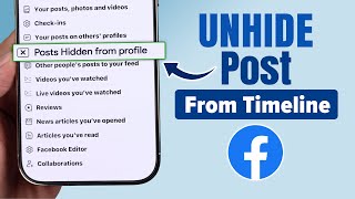 How to Unhide Post on Facebook Timeline! [2026]