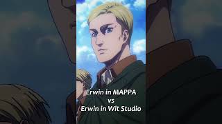 Erwin Smith, Mappa Vs Wit Studio