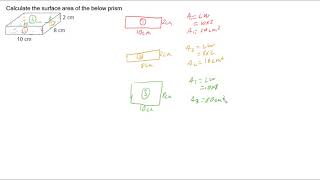 Surface Area of a Rectangular Prism 2