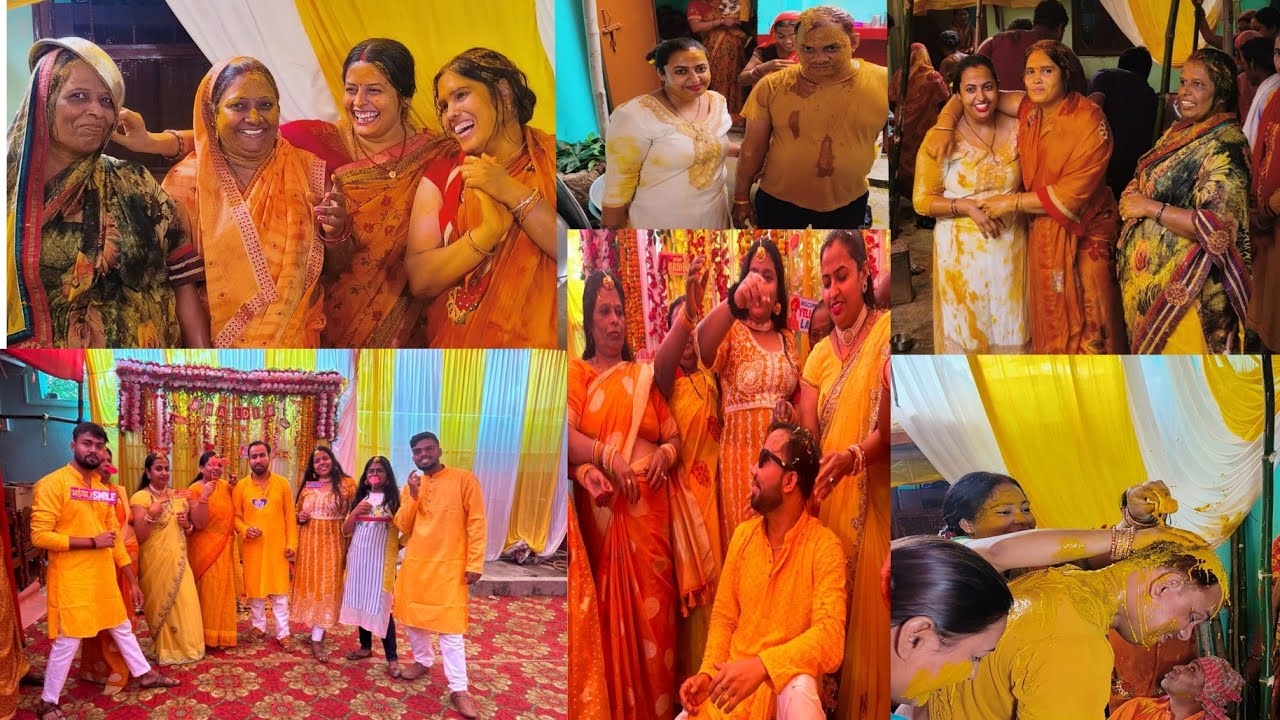 Ho gyi Bhai ki Haldi Rasam | कलश पूजन, हल्दी, चुमावन, बिलौति | Haldi Geet | Bihari Shadi Mayke vlog