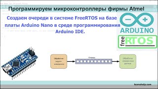 картинка: Урок №2. Создаем очереди в системе FreeRTOS на базе Arduino Nano в среде программирования Arduino.