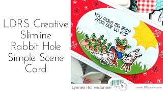 LDRS Creative August Features Day 1 | Slimline Rabbit Hole Mini Scene