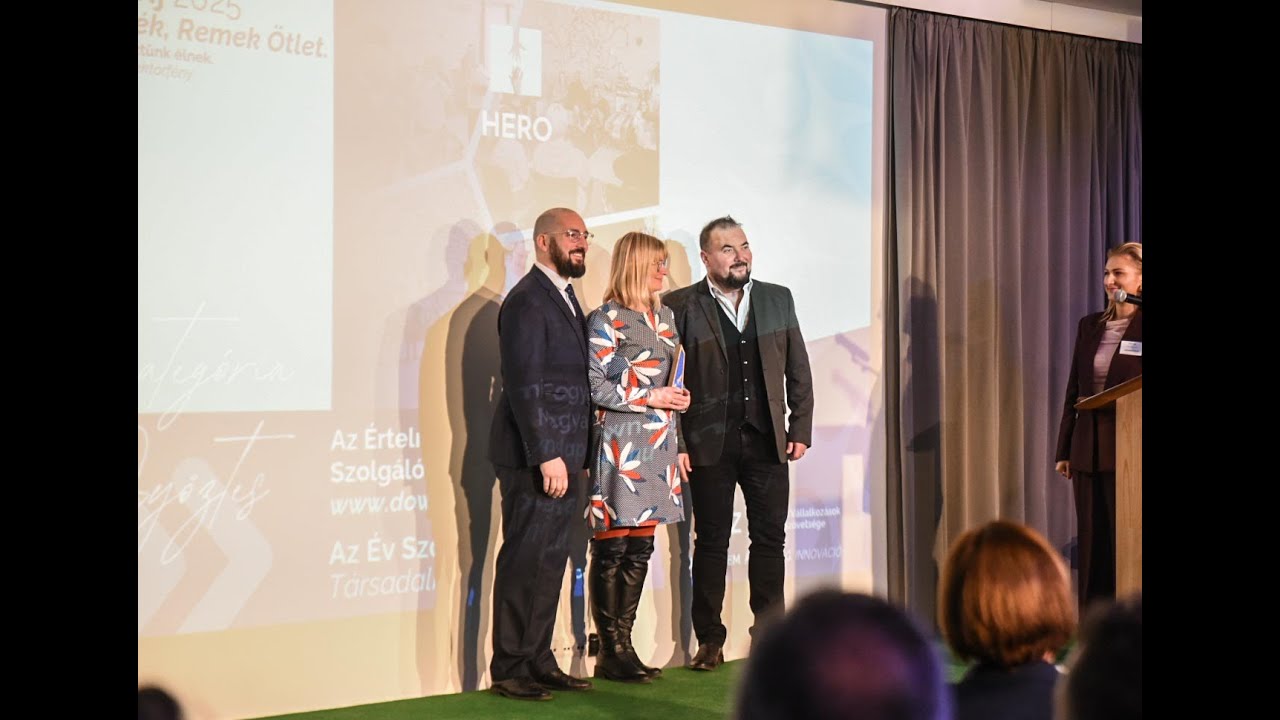 HERO díjátadó, elnyertük Az év szolgáltató társadalmi vállalkozása címet
