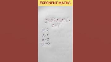 Exponent math tricks #maths #mathsaminute #shorts