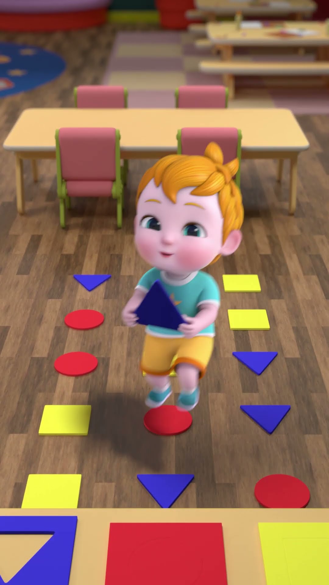 Circle Square \u0026 Triangle | Nursery Rhymes for toddlers | NuNu Tv  #childrensongs #toddlersongs
