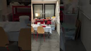 #artistvlog   #studiomakeover  #beforeandafter #creativespaces  #artistlife   #shorts
