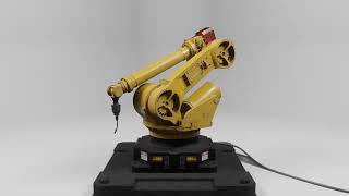 Rigged robotic arm test, EEVEE Blender.