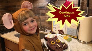 Cooking with Alex: GRUFFALO CRUMBLE and other recipes - Gruffalo Cake