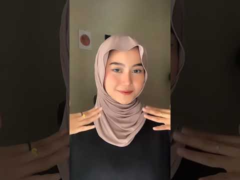 Ini dia yang lagi Viral Hijab Pashmina jersey, yuk coba tutorialnya #hijab #tutorialhijab #shorts