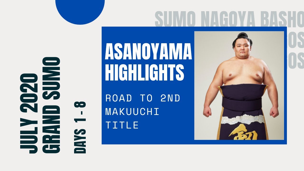 Sumo Nagoya Basho 2020 Asanoyama Highlights Day 1 8 Sumo July