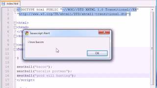 Beginner JavaScript Tutorial   7   Using Parameters with Functions