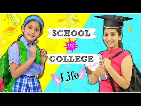 student-life---school-vs-college-...|-#fun-#sketch-#roleplay-#anaysa-#mymissanand