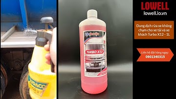 Ekokemika - Dung dịch rửa xe không chạm cho xe tải và xe khách Turbo X12 - 1L - Rửa xe bồn