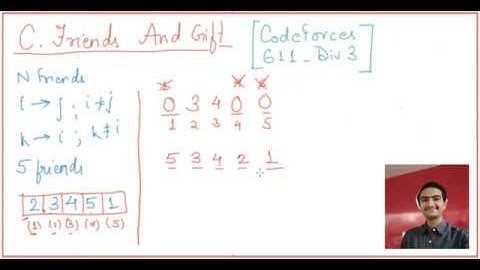 C. Friends and Gifts: Codeforces Round 611 Div3