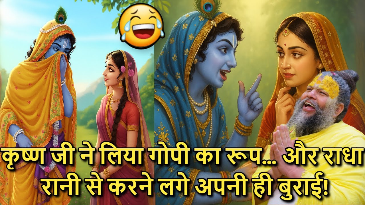 🌸😱 Radha Rani Se 🤫 Apni Hi Burai Karne Aaye Krishna Ji… 💃 Gopi Ban Kar! | Premanand Ji Maharaj