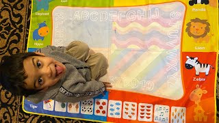kid's water doodle mat|review| unboxing| how to| hot toys| family vloggers| aquadoodle screenshot 2