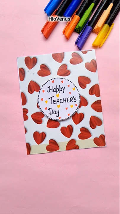 teachers day card ideas || teachers day greeting card #shorts #trending #foryou