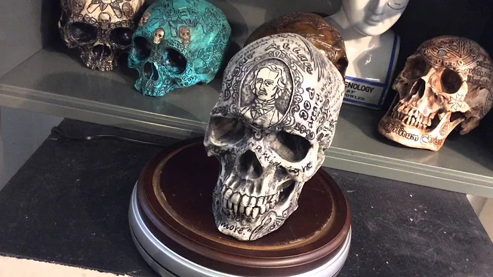 A Skull Inspired By Edgar Allan Poe - Carved By Za...