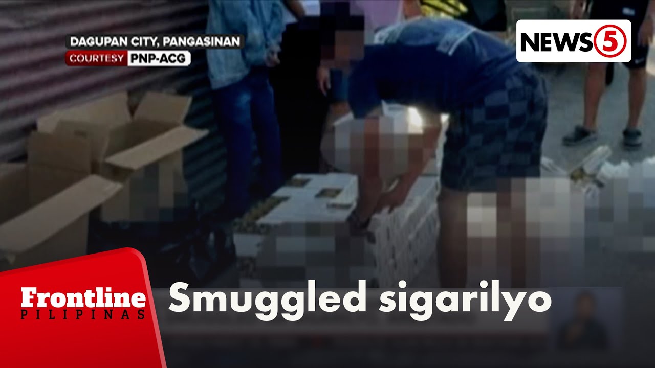 Dalawang lalaki na nagbebenta ng smuggled na sigarilyo, arestado | Frontline Pilipinas