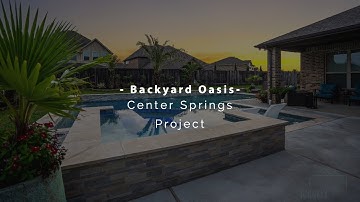 Custom Pool with Raised Spa and Sun Shelf | Backyard Oasis