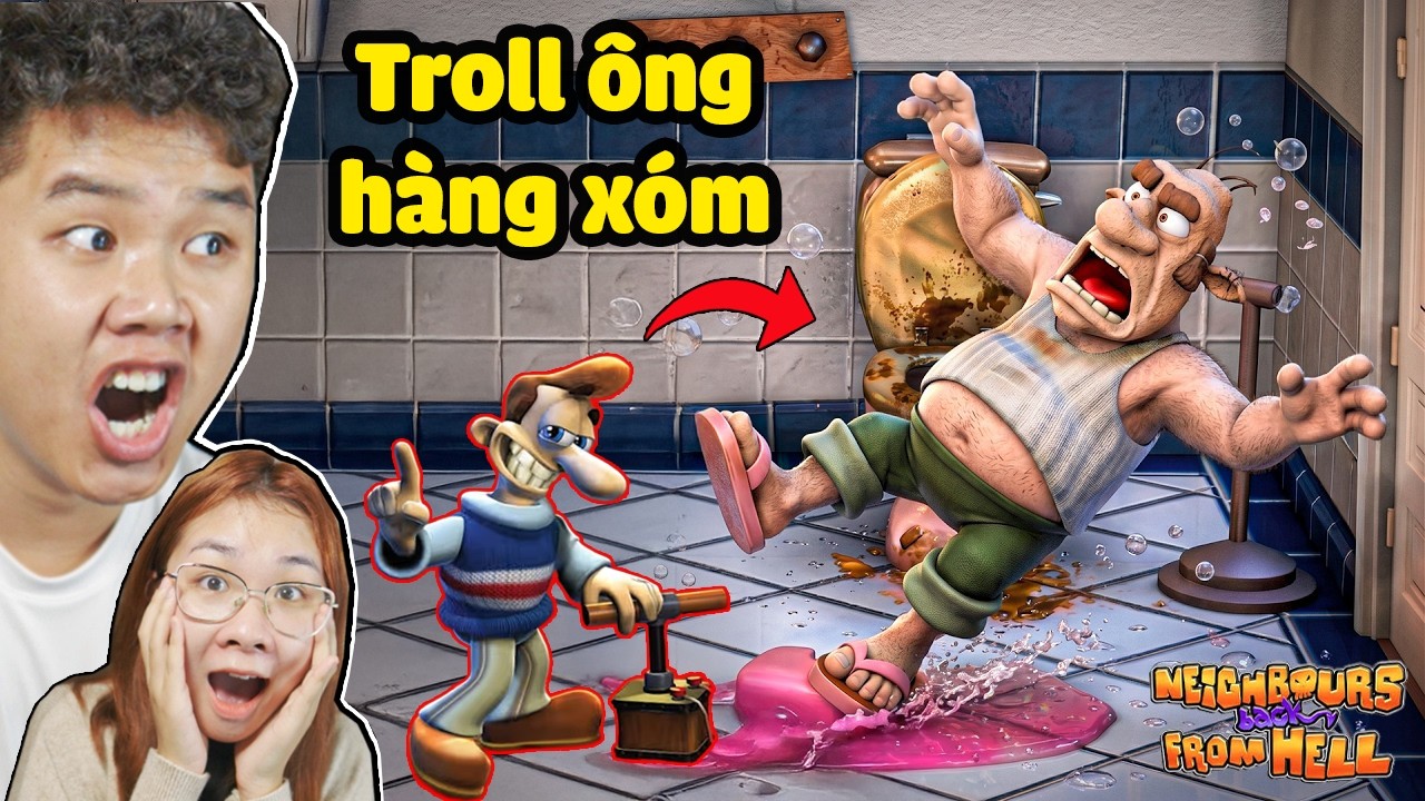Game Tuổi Thơ: Troll Ông Hàng Xóm Tinh Nghịch Siêu Hài ? bqThanh & Ốc Chơi NEIGHBOURS BACK FROM HELL