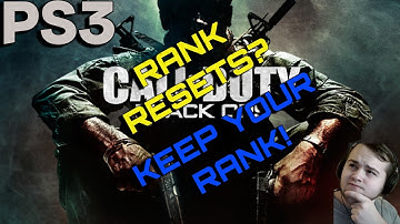 (PS3) HOW TO FIX CALL OF DUTY BO1 RANK RESETING & FREEZING?!