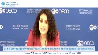 Aziza Akhmouch - IWRA Honorary Member 2023