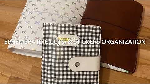 Using my Stash #2:  Ephemera (Die Cuts), Alpha and Planner Stickers Organization: