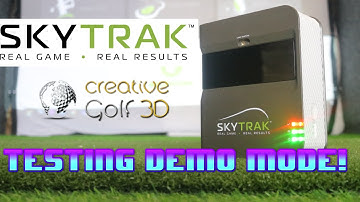Creative Golf 3D in demo mode on Skytrak in Garage golf simulator