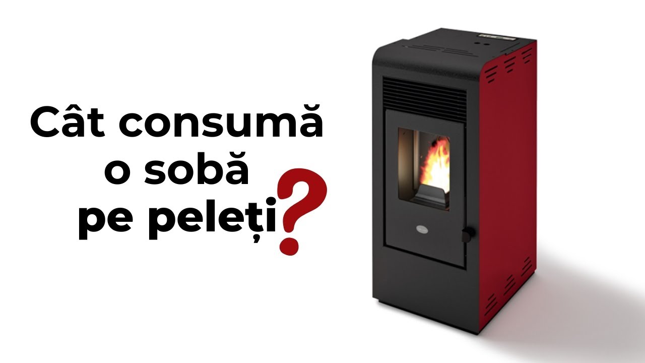 Cat consuma o soba pe peleti in 24 de ore? ⏳ Prezentare soba randament 90% Rita cu aer cald