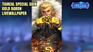 TIGREAL "GOLD BARON" SPECIAL SKIN FREE LIVEWALLPAPER (PORTRAIT) screenshot 2