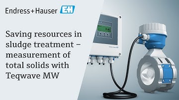 Saving resources in sludge treatment | Inline measurement of total solids with Proline Teqwave MW