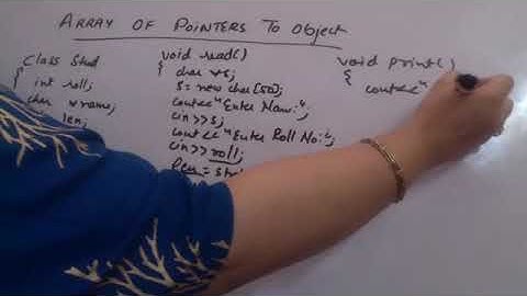 Array of Pointers to objects in C++