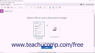 Acrobat Pro DC Creating a Form from an Existing PDF - Adobe Acrobat Pro DC Training Tutorial Course