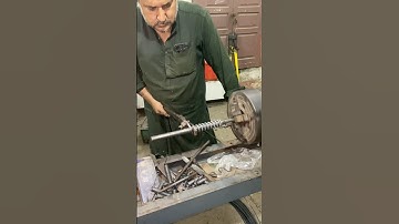 Spring manufacturing by hand on vintage lathe machine #shorts #diy #shortvideo