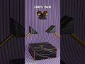 0% vs 100% Soft Gold Spheres – The Most Satisfying Physics Drop Ever! #shorts